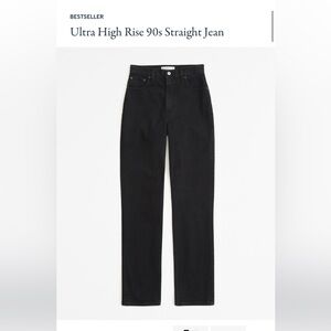 Abercrombie Ultra high-rise 90s straight Jean